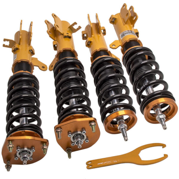 Винтовая подвеска (койловеры) Hyundai Tiburon 2002-2009 Maxpeedingrods с демпфером 24 положения. — изображение 2