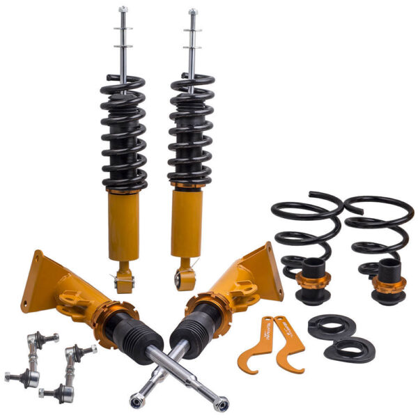 Винтовая подвеска (койловеры) Mercedes C-Class W203 RWD 2001-2007 Maxpeedingrods + регулируемые стойки стабилизатора в комплекте. — изображение 2