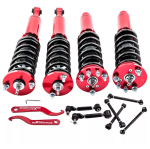 Винтовая подвеска (койловеры) Honda Accord VII 2003-2008 с демпфером 24 положения + регулируемые рычаги. — изображение 4