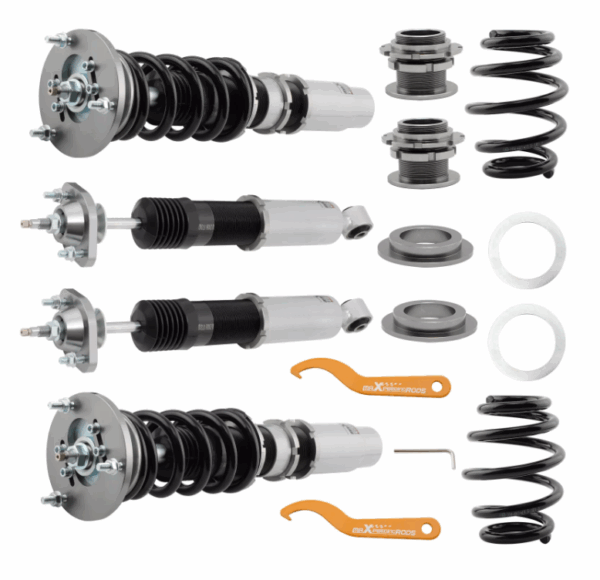 Винтовая подвеска (койловеры) BMW 3-series e46 1999-2005 Maxpeedingrods с демпфером 24 положения.