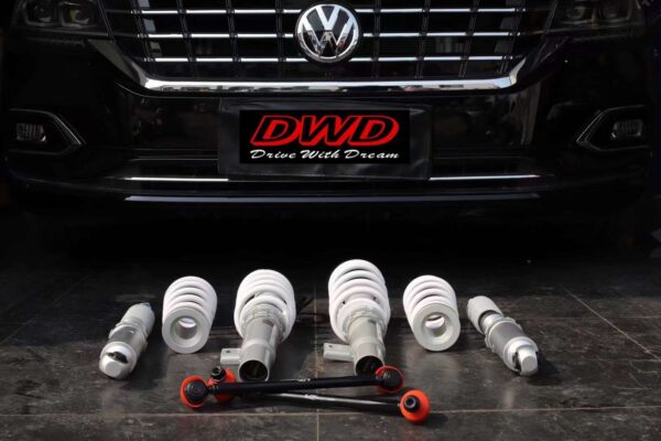 Винтовая подвеска (койловеры) Volkswagen Passat B8 2015+ DWD с демпфером 32 положения. — изображение 2
