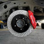Спортивная 4х поршневая тормозная система для Toyota Land Cruiser 200 Brembo GT4 задняя ось под R17