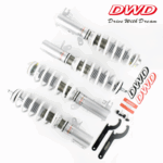 Винтовая подвеска (койловеры) DWD на Chevrolet Lacetti 2004-2013 с демпфером 32 положения.