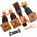 Винтовая подвеска (койловеры) Maxpeedingrods на Mazda 323 1999-2003 с демпфером 24 положения и регулируемыми стойками стабилизатора. — изображение 3