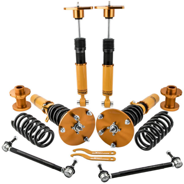Винтовая подвеска (койловеры) BMW 1-series F20/F21 2011-2019 Maxpeedingrods с демпфером 24 положения + регулируемые стойки стабилизатора.
