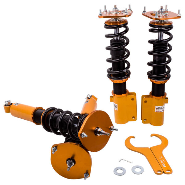 Винтовая подвеска (койловеры) Mazda RX7 FC FC3S 1986-1991 Maxpeedingrods с демпфером 24 положения. — изображение 3