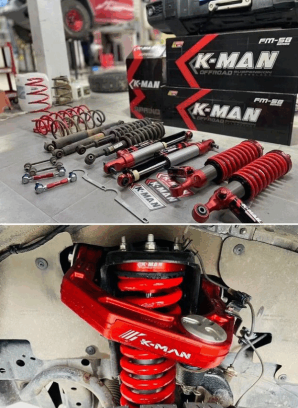 Усиленная азотная лифт подвеска K-MAN FM-58 для HAVAL H9 2024 — изображение 3