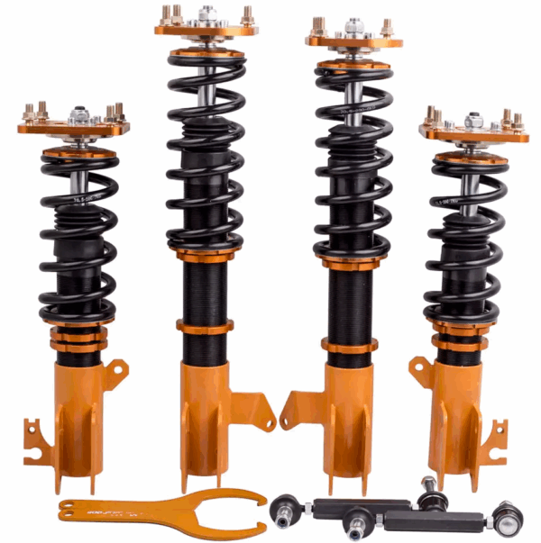 Винтовая подвеска (койловеры) Maxpeedingrods Mazda 323 1999-2003 с регулируемыми стойками стабилизатора. — изображение 3