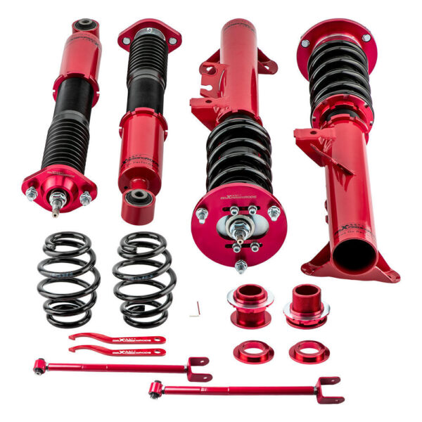 Винтовая подвеска (койловеры) BMW 3-series e36 1990-1998 Maxpeedingrods с демпфером 24 положения + задние рычаги.