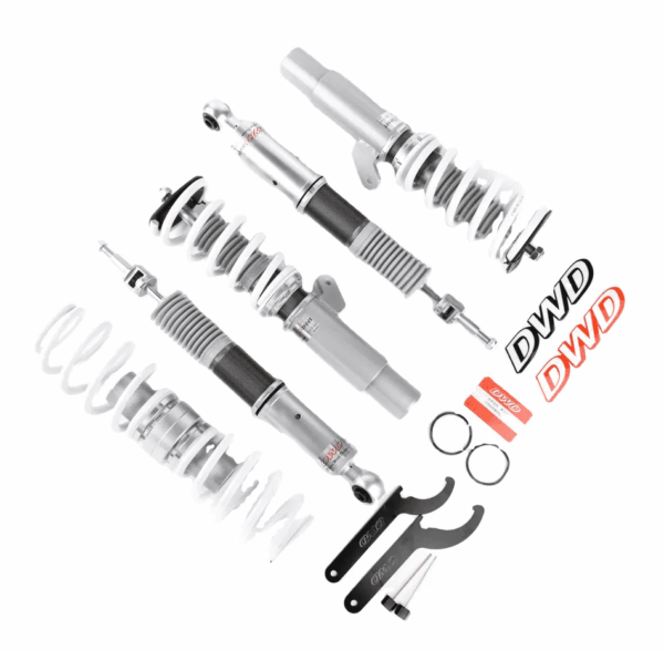 Винтовая подвеска (койловеры) DWD на Skoda Octavia FWD 1.4T/1.8T MK2/1Z 2004-2013 с демпфером 32 положения.
