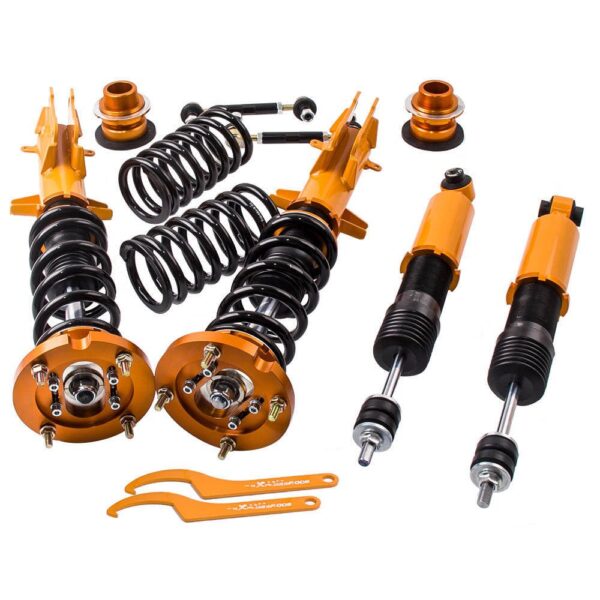 Винтовая подвеска (койловеры) Ford Mustang 2005-2016 Maxpeedingrods + регулируемые стойки стабилизатора в комплекте.