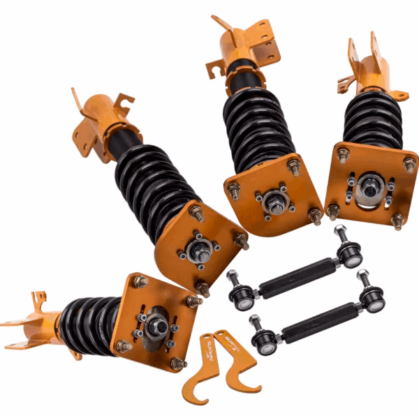 Винтовая подвеска (койловеры) Maxpeedingrods Mazda 323 1999-2003 с регулируемыми стойками стабилизатора. — изображение 2